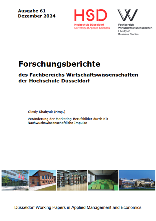 Cover HSD FBW Forschungsberichte Ausgabe 61